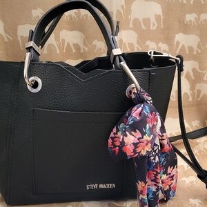 Steve Madden Black Tote Bag